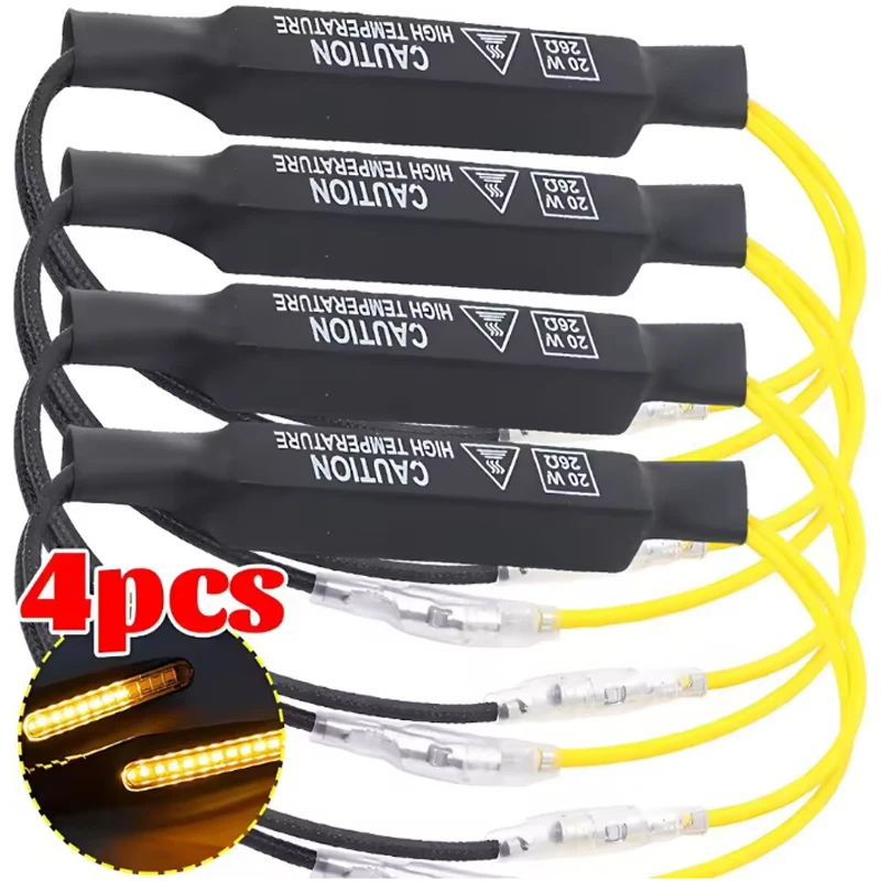 12v Indicator Load Resistor Decoder Load Decoder Resistor Repair Parts Motorcycle LED Signal Turn Signal Cement Resistor Decoder