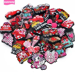Sunrony 5/10Pcs New Focal Silicone Beads Valentine Series Love Bead For Jewelry Making DIY KeyChain Necklace Bracelet Accessorie