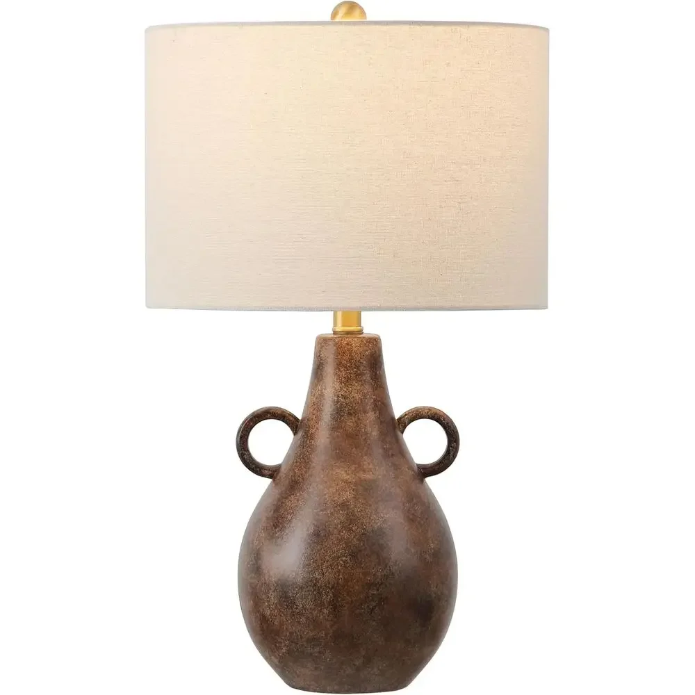 Shiloh Antique Brown/Brass 25-inch LED Table Lamp with Included Bulb