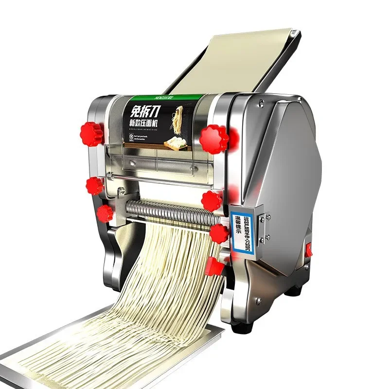 

Menshi Noodle Press Commercial Fully Automatic Adjustable Thickness Rolling Machine Knife-free Electric Press-Cutting Integrated