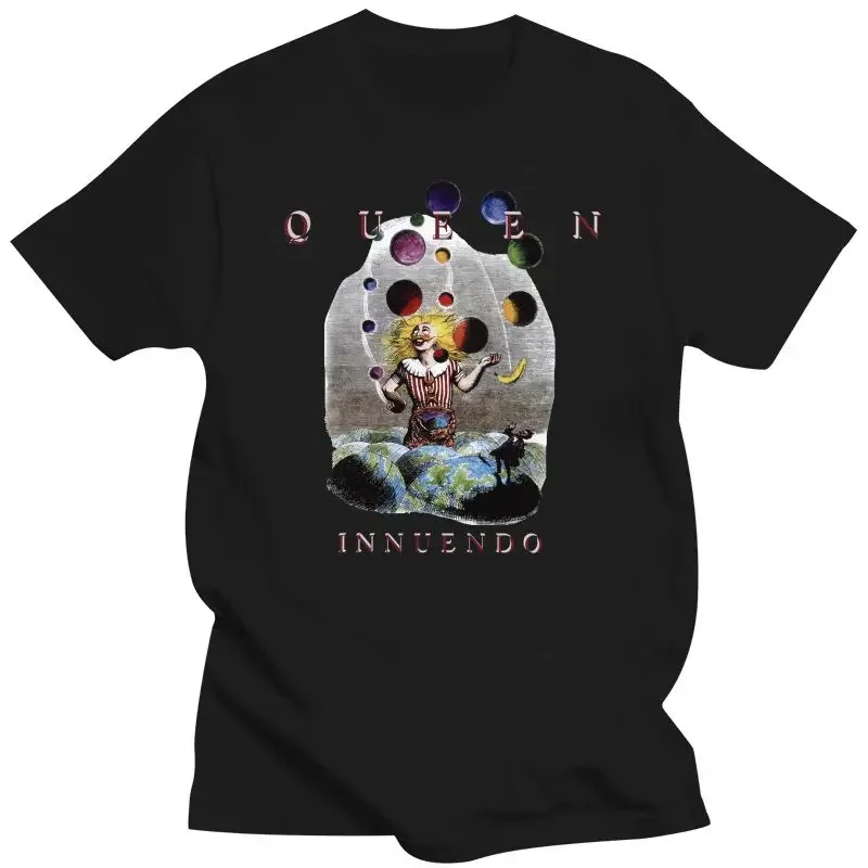 Mens Clothing  Queen - Innuendo Logo Tshirt Size S-2Xl Best Item Homme Customized Tee Shirt