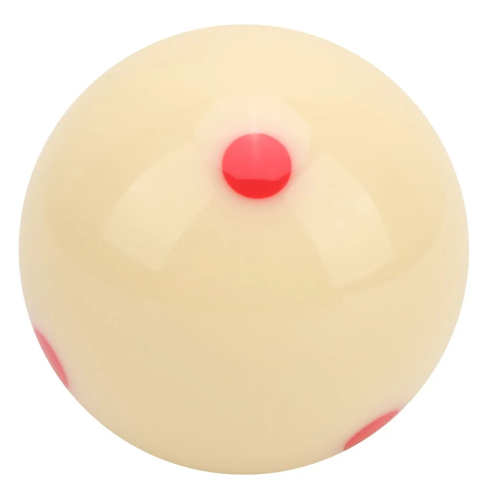 

White Color Billiard Cue Ball Phenolic Resin AAA-Grad Snooker Cue Ball 6 Dots Regulation Size Pool Cue Ball Billiard Practice