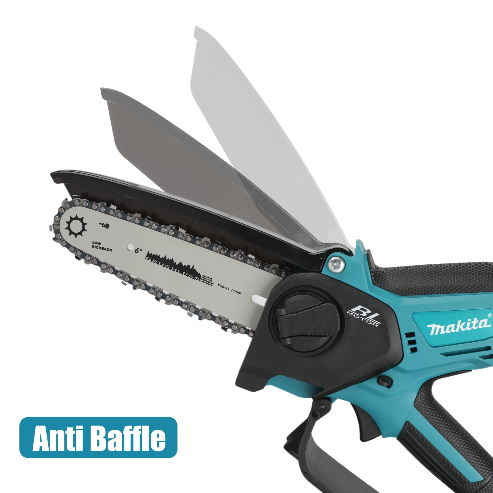 Makita 18V Cordless Chainsaw for Woodworking with Small Handheld Electric 8-inch Logging Sawzall Mini Portable Chainsaw