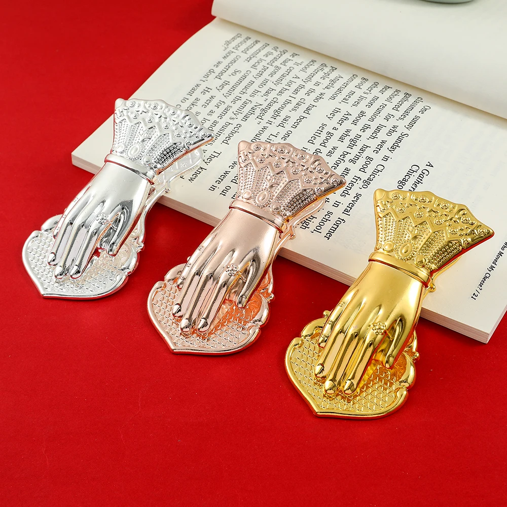 Hand of Fortune Book Mark Retro Lady Collection Gift for Book Lovers Metal Bookmarks for Men Women Girls Friends Vintage Ladies