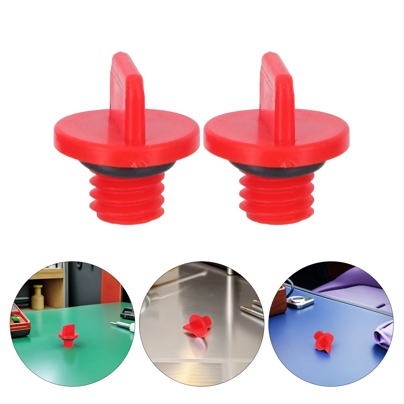 20Pcs Air Compressor Oil Caps Universal Fit Threaded Replacement Oil Fill Plug Seal for Air Compressor Systems Workshop Garage