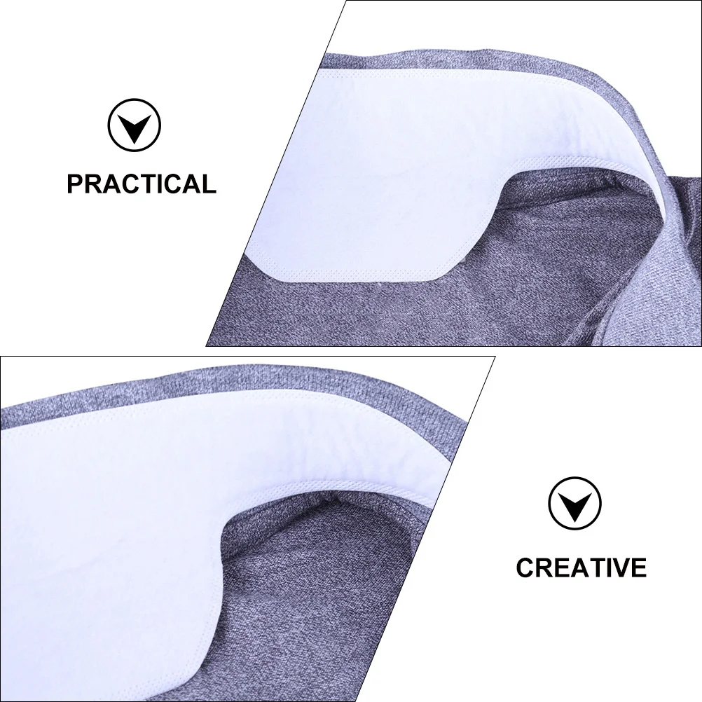 20 pezzi a forma di barca collare autoadesivo cuscinetti per il sudore fodera per il collo traspirante confortevole che assorbe il sudore previene le macchie del collare