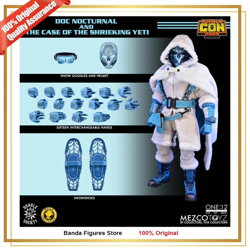 Оригинальный Mezco Toyz NYCC 2025 One: 12 Doc Nocturnal and the Case of the Shrieking Yeti в наличии, коллекционные фигурки аниме