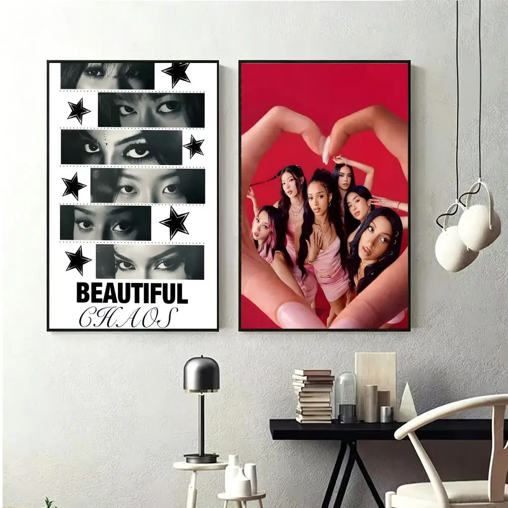 K-pop group K-Katseye Poster Wall art print art suitable for living room bedroom bar parlor home decor gift hot - view 6