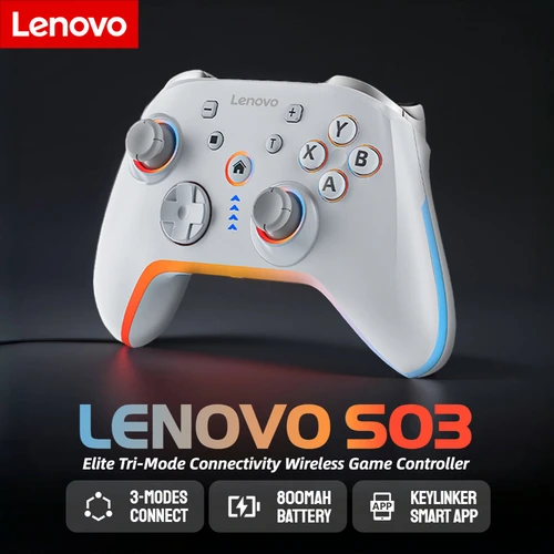 Lenovo S03 Gamepad inalámbrico para Switch/2/OLED/Lite iPhone Android teléfonos móviles PC Dual efecto Hall Joystick controlador de videojuegos