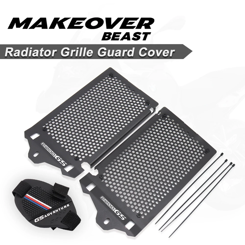 Fit For BMW R1200GS R 1200 GS 1200 LC Aventure 2013 - 2018 2pcs Motorcycle Radiator Guard Cover  black aluminum alloy