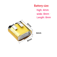 3.7v Lithium Ion 400808 Rechargeable Mini Lithium Polymer Battery For I7 i9S i12 Bluetooth Headset
