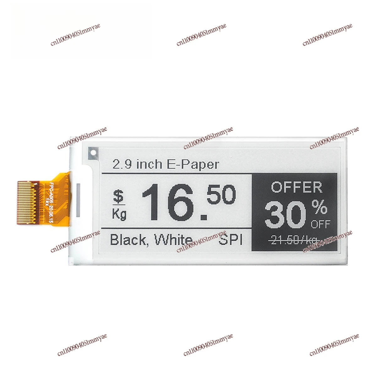 

2.9-Inch E-paper Ink Screen Display 1.5 Seconds Fast Brush 4 Grayscale Low Power Consumption