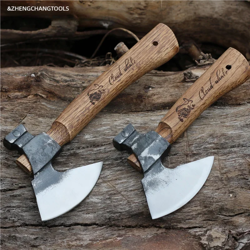 Handgefertigtes Schmieden, Holz hacken, Bäume hacken, Knochen hacken, Camping, kleine Hände, multifunktionale Outdoor-Camping-Axt