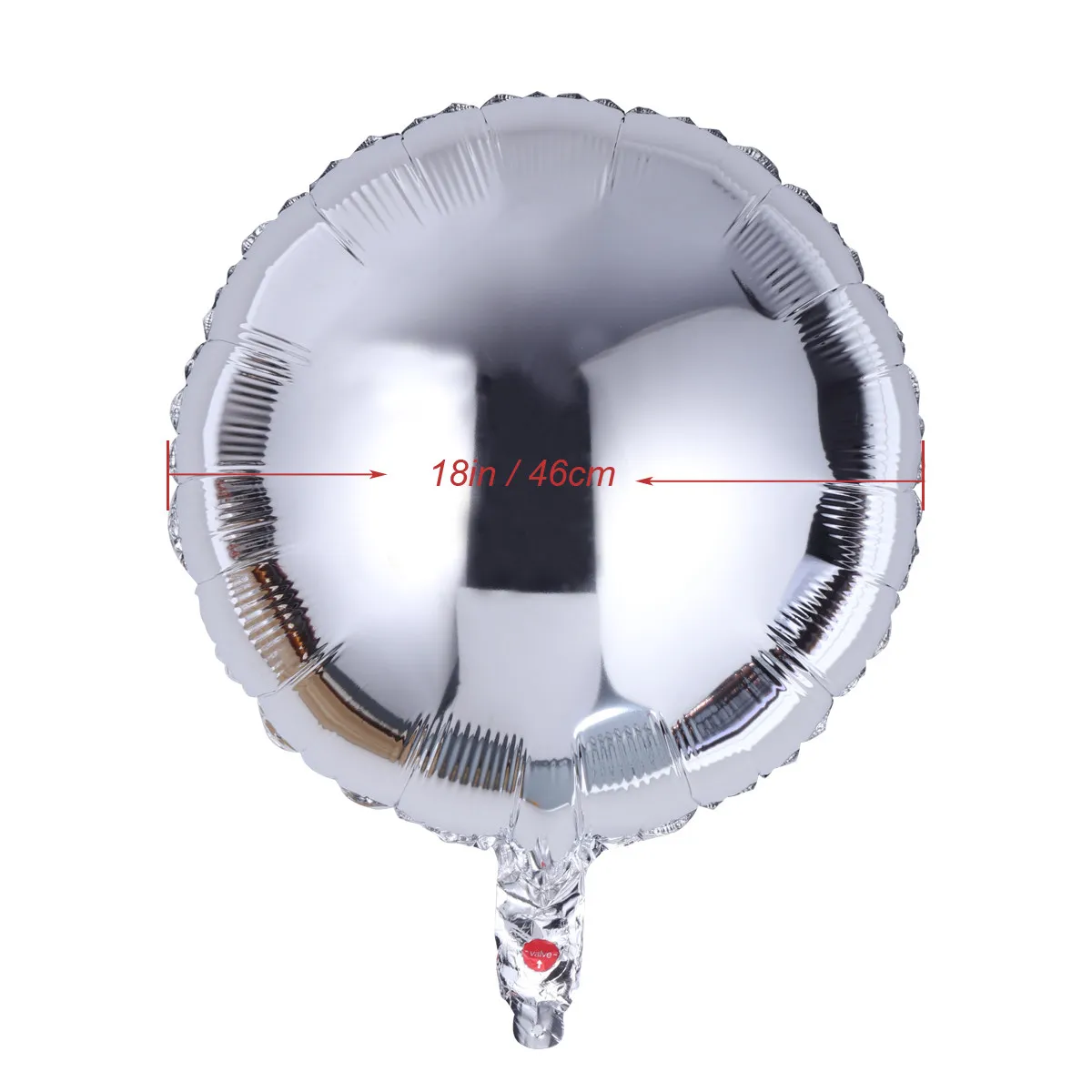 10Pcs Aluminum Film Balloons 18 Inch Round Shape Blow Up Evenly Helium Air Birthday Wedding Party Decoration Party Foil Balloons