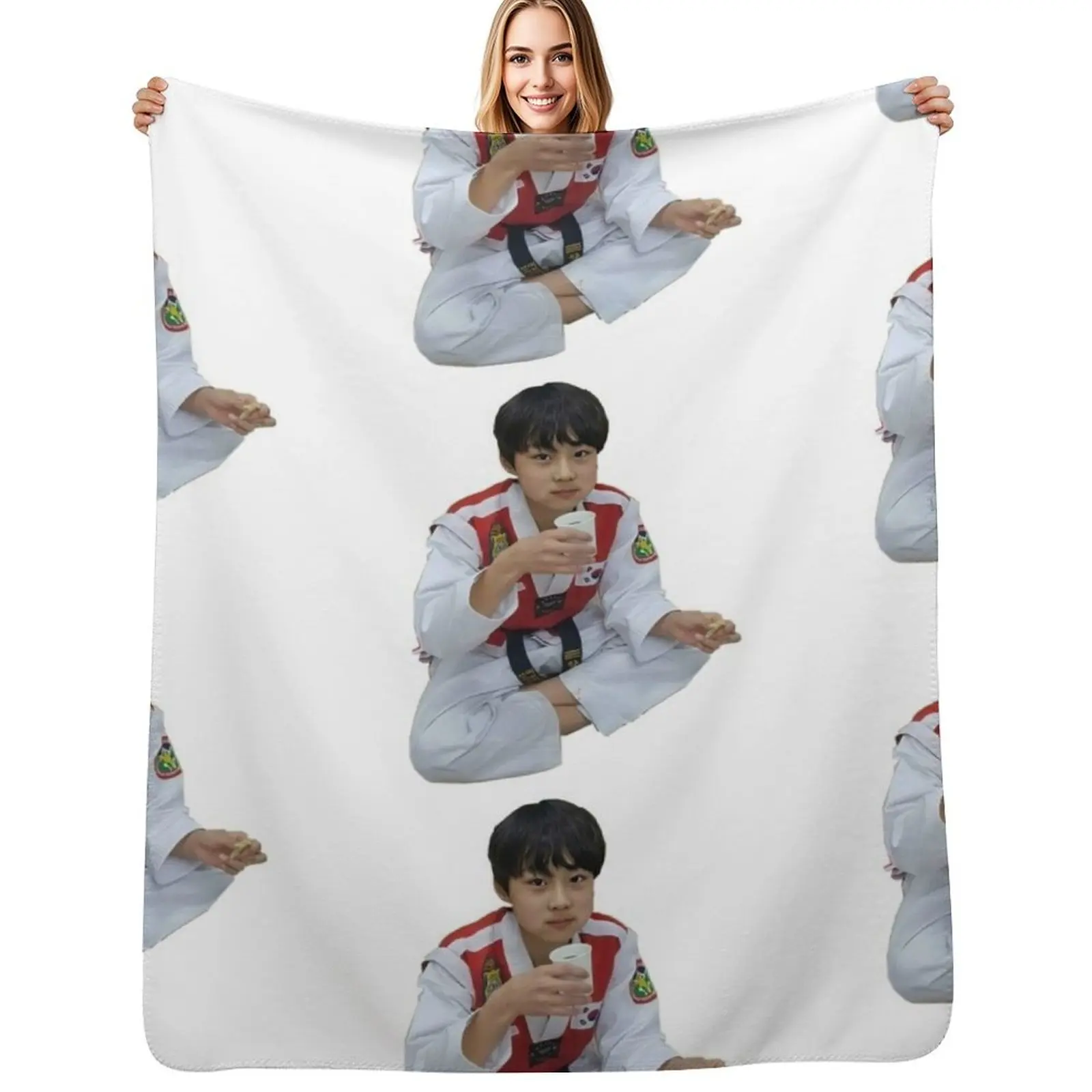 

Jungwon Pre Debut I-LAND Throw Blanket Ultra Soft Flannel Fleece Blanket for All Seasons