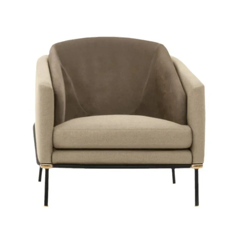 Hotel sofa chair restaurant single chair, study apartment leisure chair