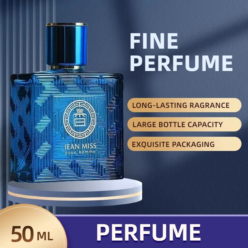 

50ML Men Perfume Fresh Attractive Cologne Perfumes for Women Floral Scent Lasting Fragrance Pheromone Eau De Parfum Quality Gift