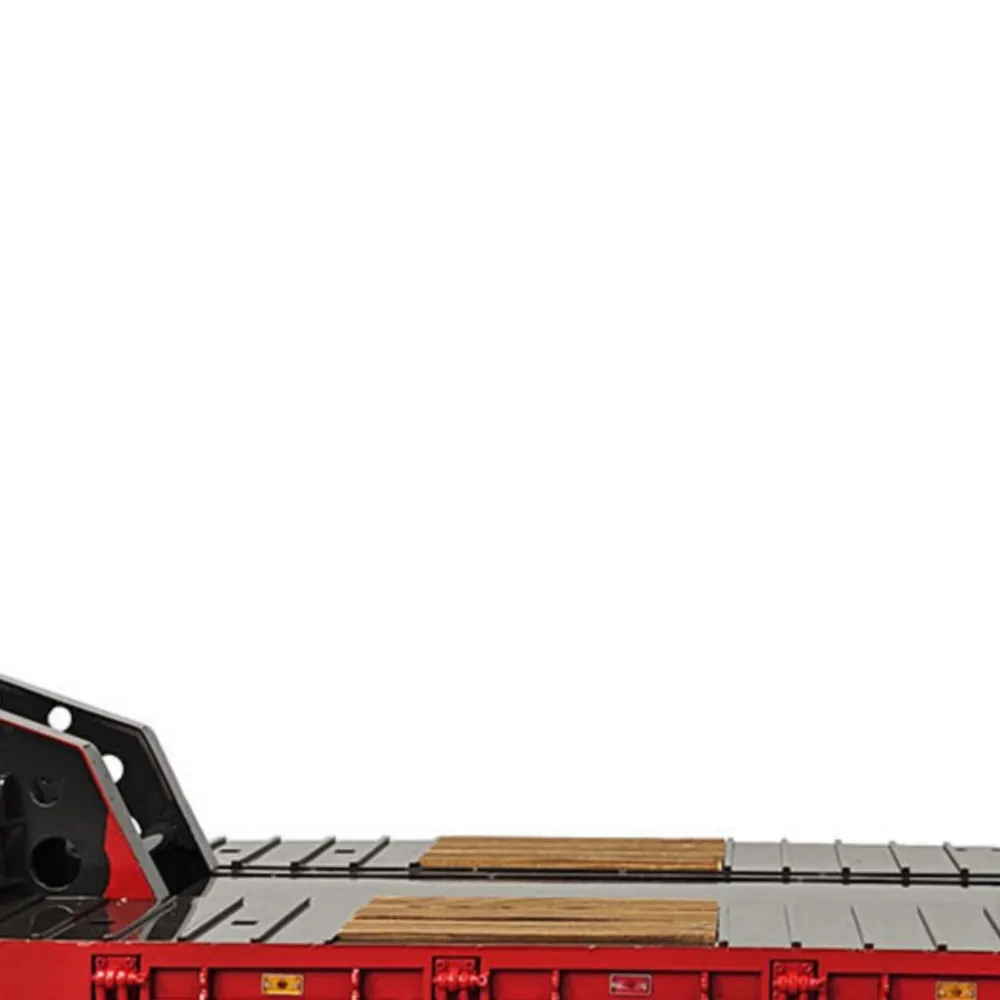 10,6 inch breedte metalen 2-assige zwanenhals lage RC flatbed trailer voor speelgoed 1/14 DIY TAMIYA radio control tractor vrachtwagen RC graafmachine