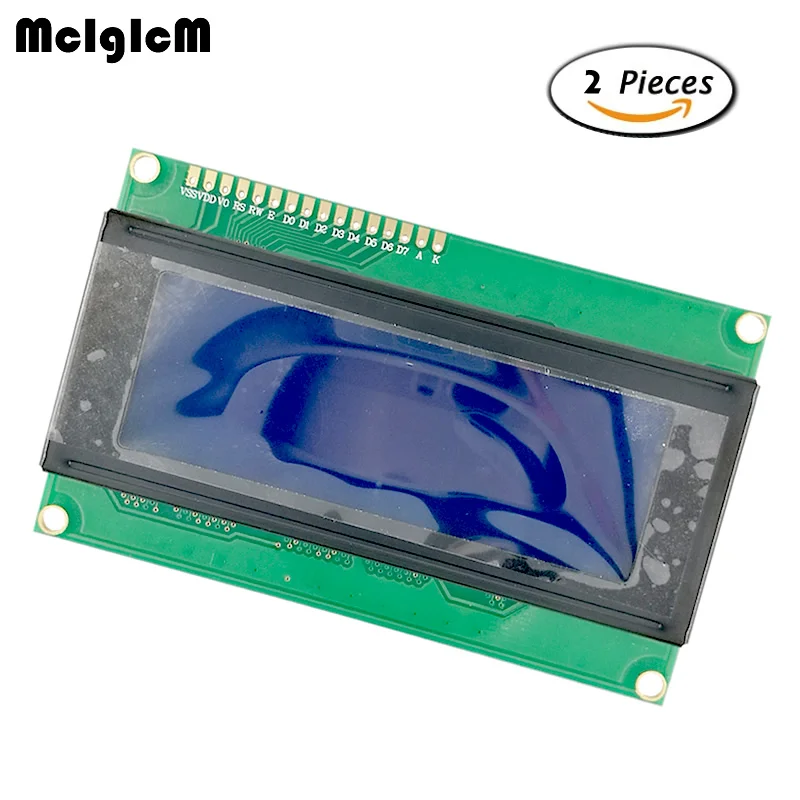 

MCIGICM 2pcs LCD Board 2004 20*4 LCD 20X4 5V Blue screen blacklight LCD2004 display LCD module LCD 2004