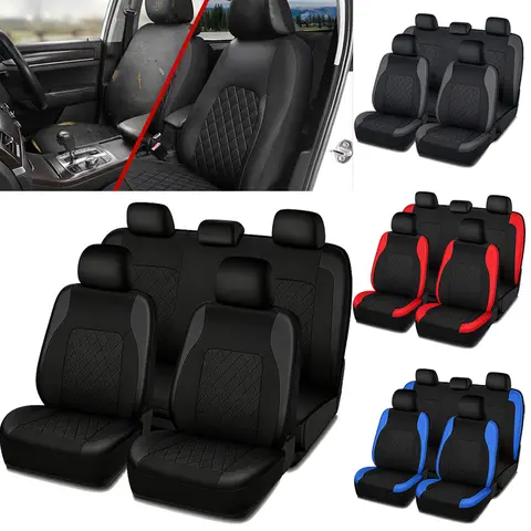 PU Car Seat Cover Artificial Leather Material Car Interior Seat Cover
