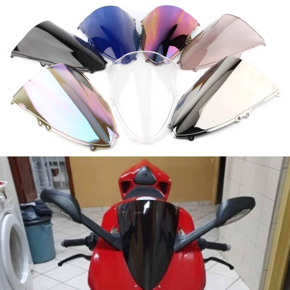 Motorcycle Double Bubble Windshield For Ducati Panigale 899 1199 1199R 1199S 2011-2017 WindScreen Accessories Fairing Deflector