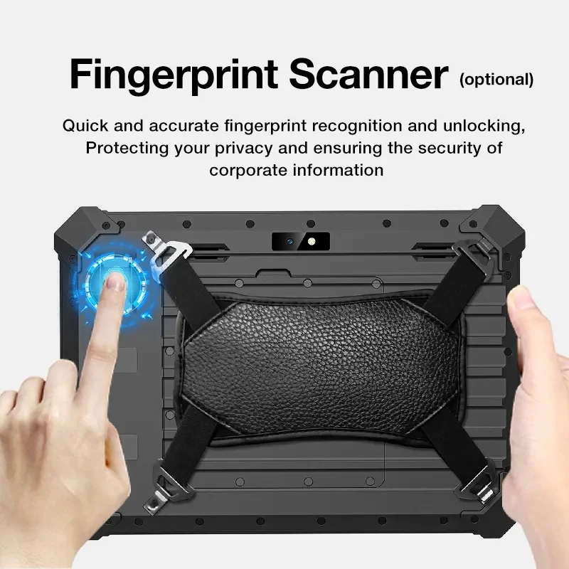 MSOEM/ODM 128GB ROM 6GB RAM Industrial Rugged 10inch Tablets 4G Android 12.0 Rugged Tablet PC With Fingerprint Barcode Reader