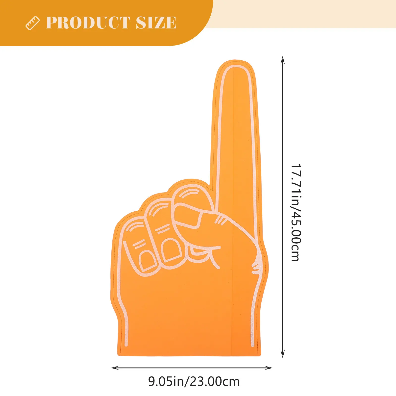 3Pcs Foam Fingers Cheer Prop Creative Reusable Soft Comfortable Sports Event Cheer Accessory Party Favor Football Basketball