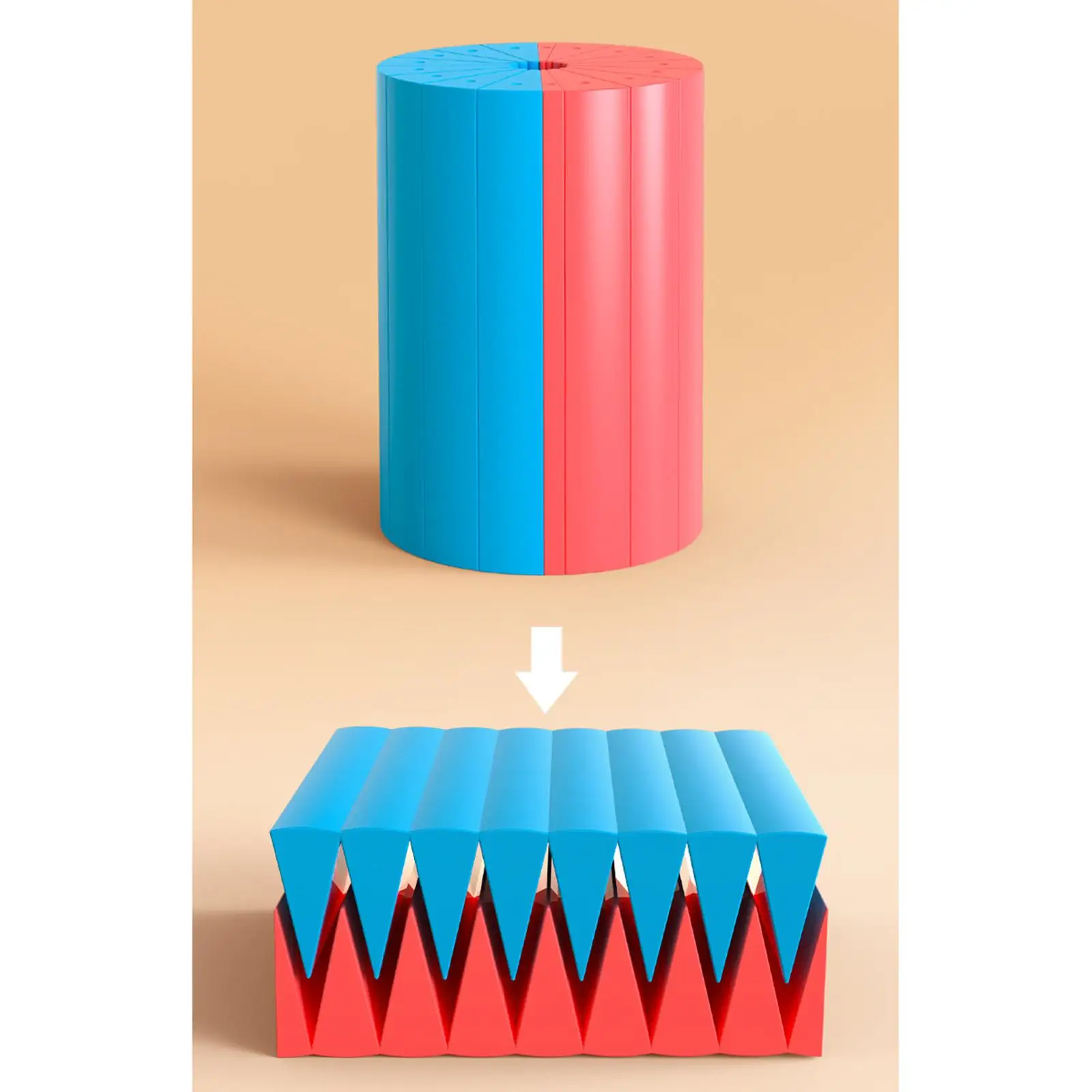 Math Teaching Material Geometric Shapes Cylinder Cone Demonstration Set for Elementary Education Tools