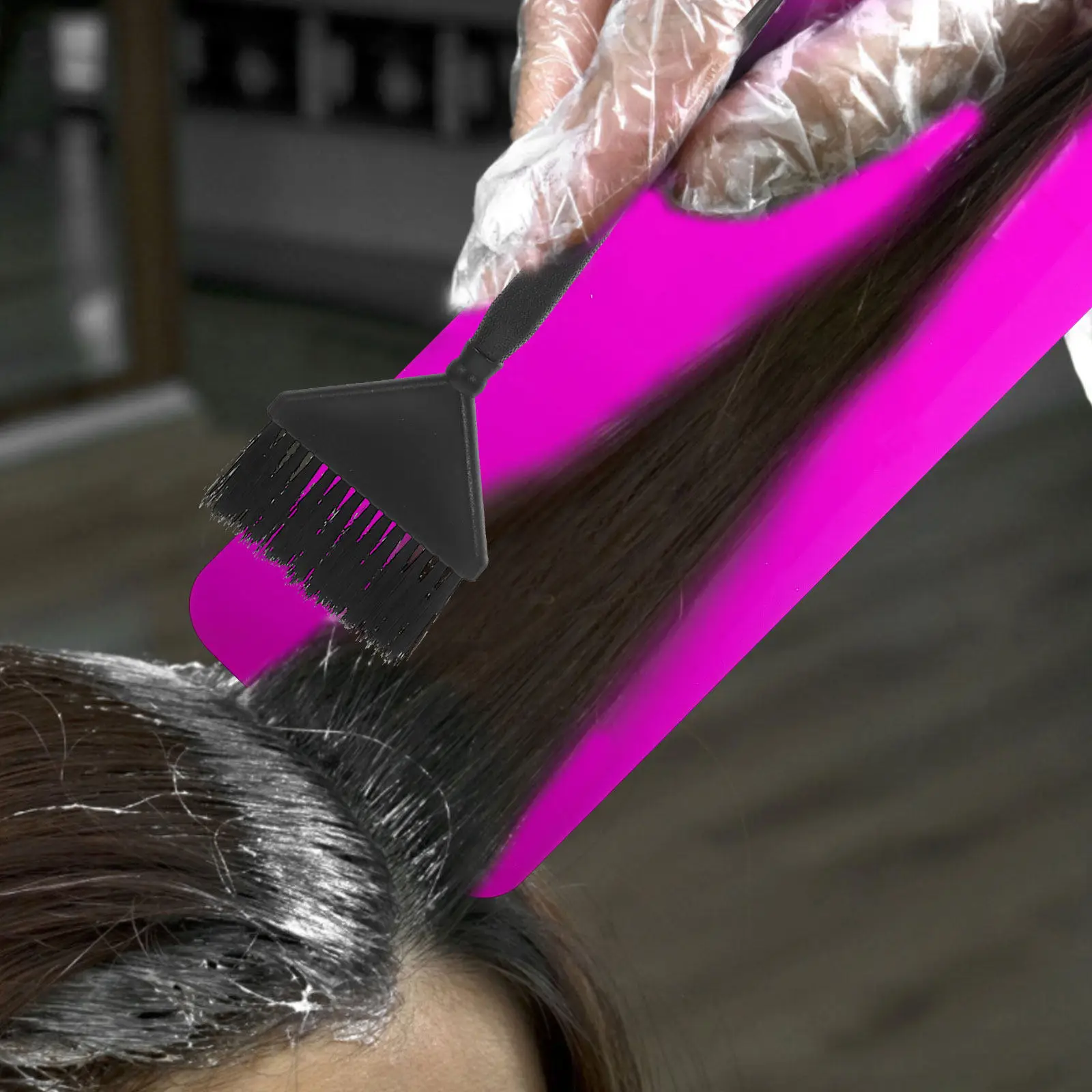 Hair Dye Highlighting Board Premium Acrylic Hair Coloring Paddle for Salon and Home Use Hairdressing Tinting Board Tool 3