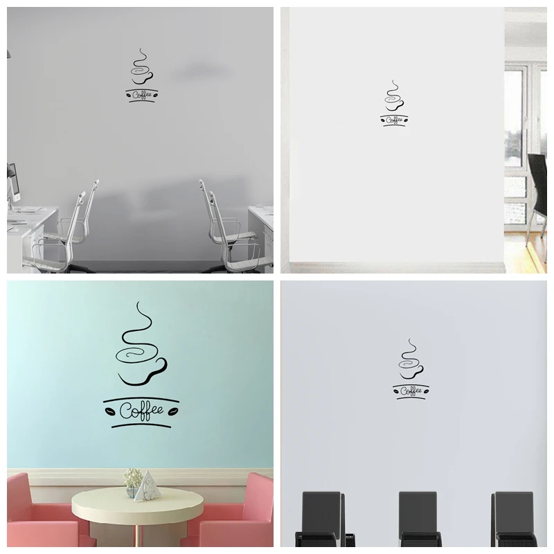 

1 pc pretty fresh coffee Wall Sticker Removable Wall Stickers Diy Wallpaper for shop Decoration Accessories Murals Vinyl Decals