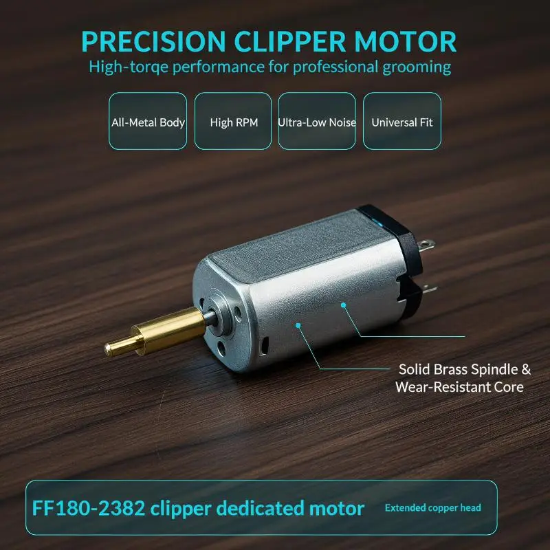 FF180-2382 DC Motor 2.4V 3V 3.7V Extended Copper Head Wear Resistant for Hair Trimmer 1/3Pcs Pack