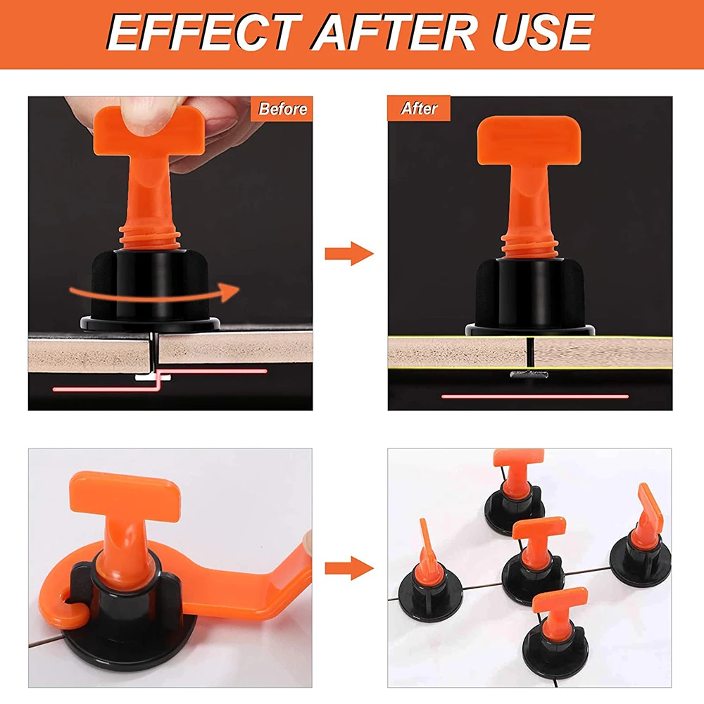 Tile Leveling Tools Kit Tile Leveler For Tile Laying Level Wedges Alignment Spacers For Leveler Locator Spacers Flooring Wall