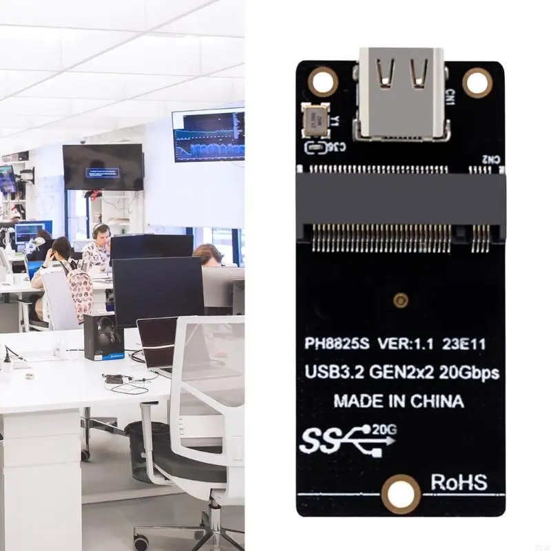 M.2 NVME Solid Disk Risers Board to Type C Adapter 20gbp Speed ​​Data Transmission