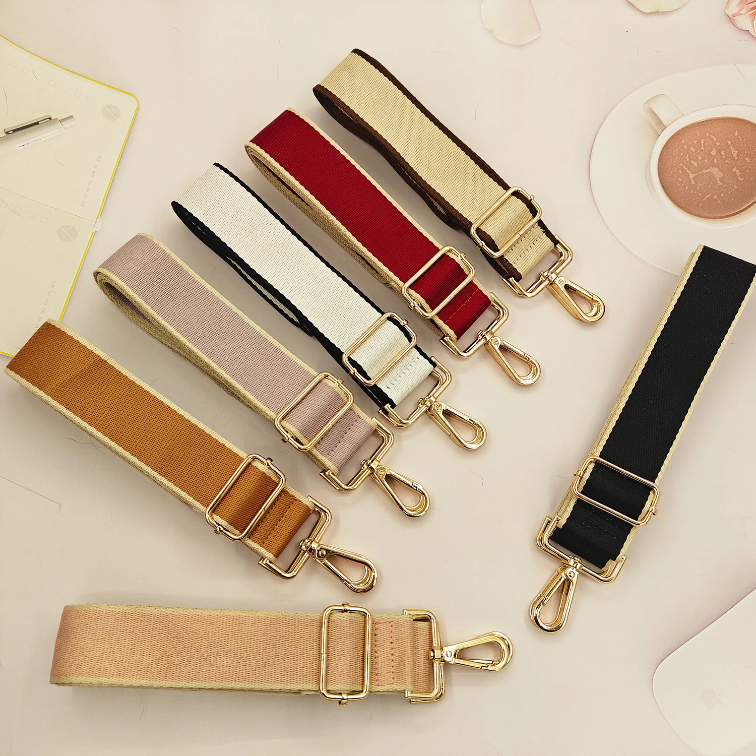 Versatile and minimalist shoulder strap, adjustable bag strap, portable and replaceable luggage accessories