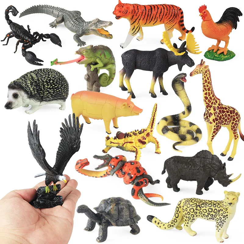 Oenux 4D Simulation Animals Building Puzzle Panda Eagle Penguin
