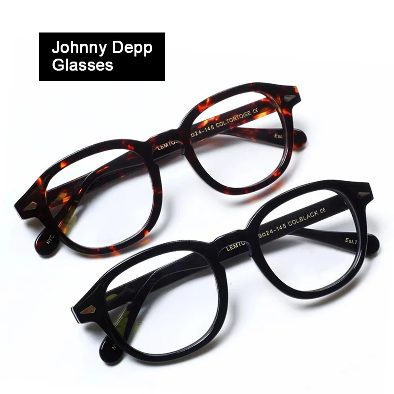Lemtosh Reading Glasses Men Johnny Depp Presbyopic Eyeglasses Woman Diopter Luxury Brand Vintage Acetate +1.0 +2.0 +3.0 +4.0