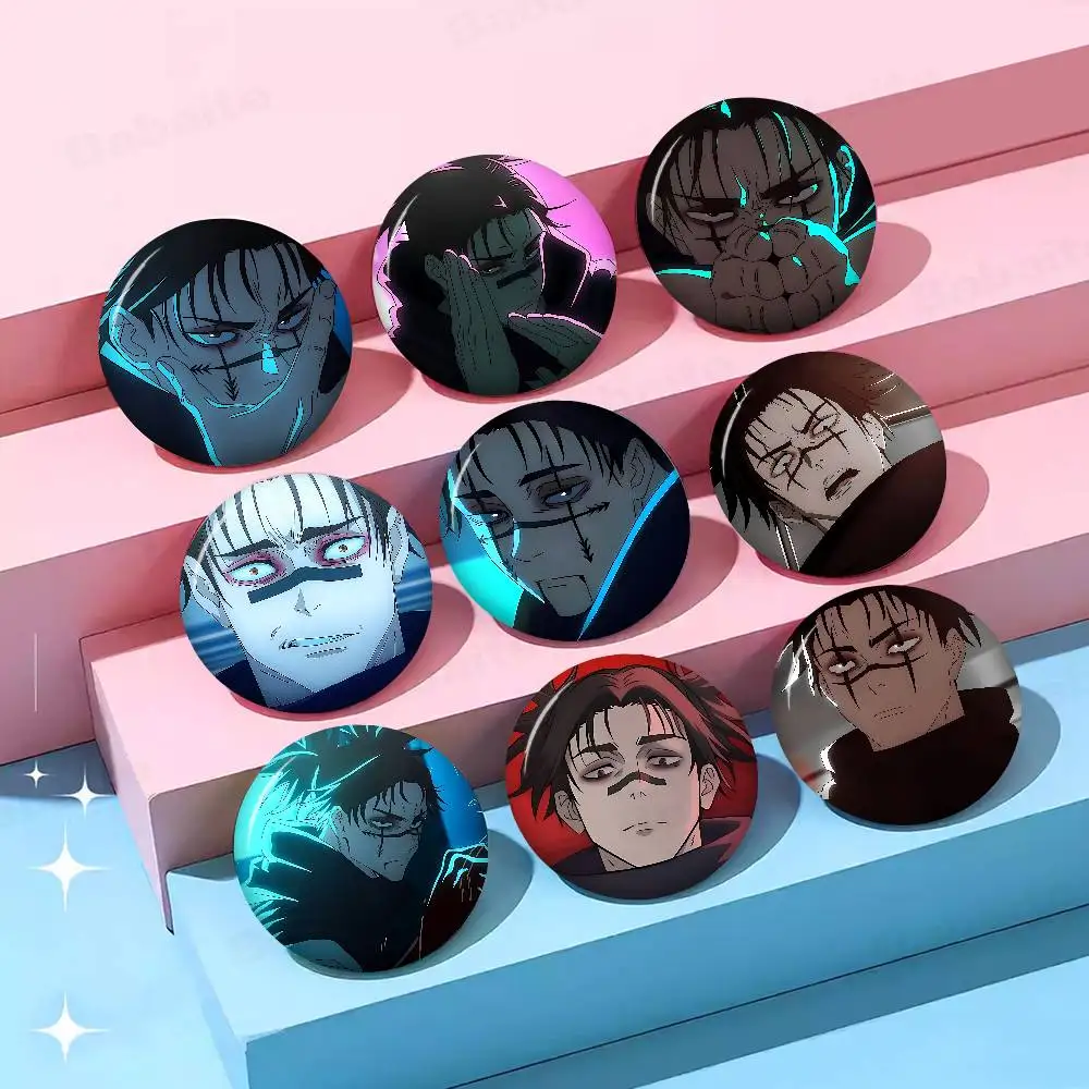 Cartoon Choso Jujutsu Kaisen Anime Figure Icon Badge Handmade Tinplate Brooch for Backpack Clothes Chest Ornament Gifts