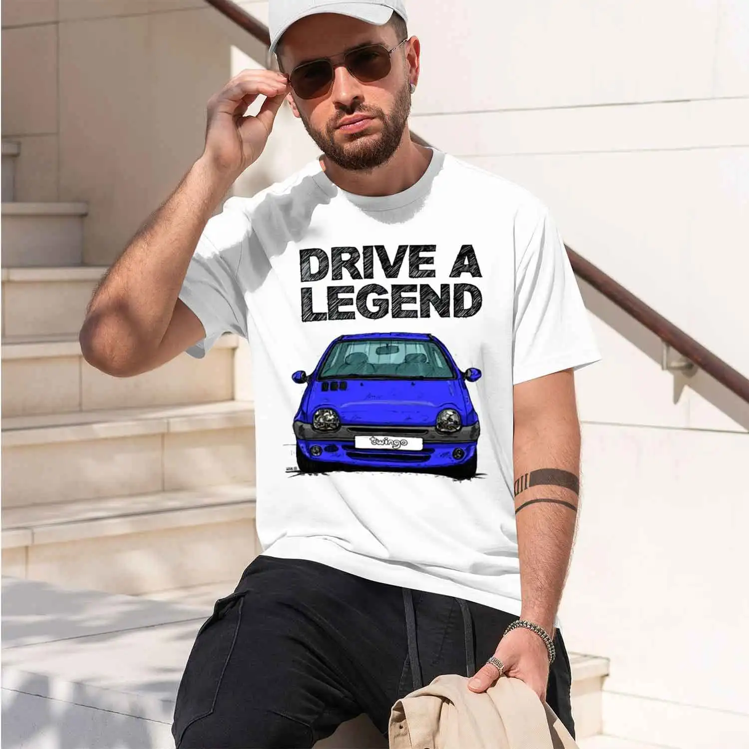 2026 New Model New ive A Legend To Late Halogen Model Sport Car T-Shirt White Tees Man's Clothing Summer Casual T Shirt