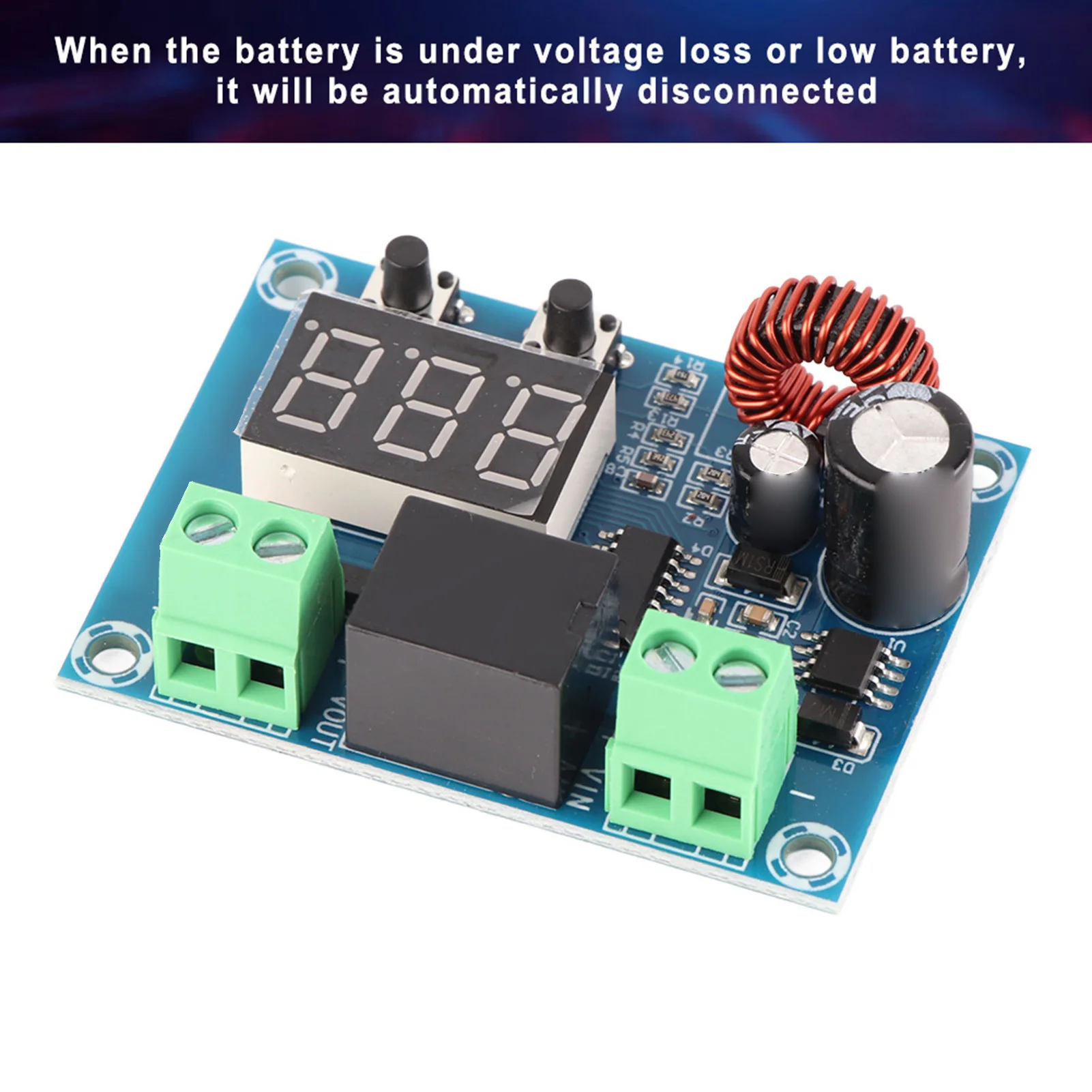 XH‑M609 12‑36V Digital Display  Battery Low Voltage Disconnect  Module Low Voltage Disconnect  Module