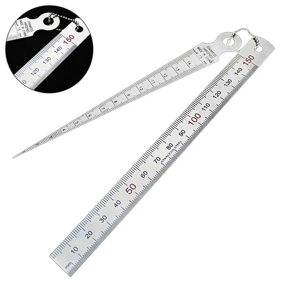 Feeler High Precision Taper Gauge Hole Inspection Accurate Gap Gauge Durable Support Inch and Metric System Depth Ruler Welding