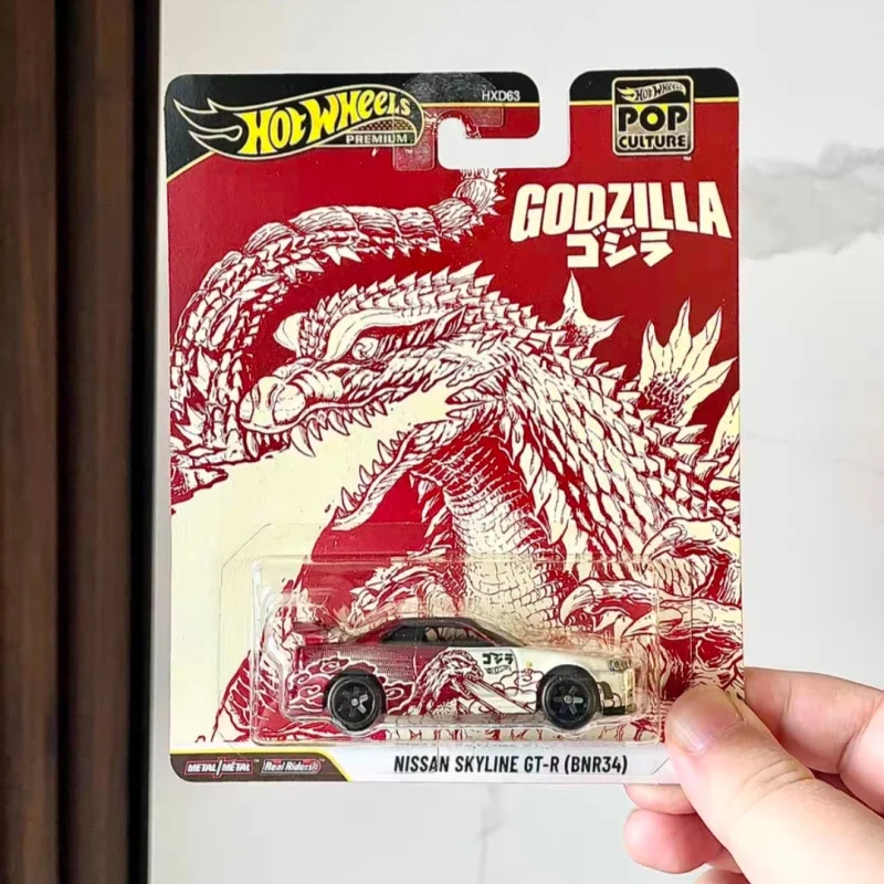 Nuevas Hot Wheels 1/64 entretenimiento cultura serie Nissan Skyline Stranger Things Bmw Lincoln aleación modelos de coches fundidos a presión regalos juguete
