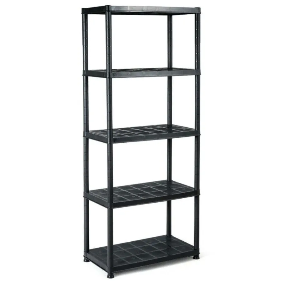 

5Tier Storage Shelving Freestanding Heavy Duty Rack in Small Space or Room Corner