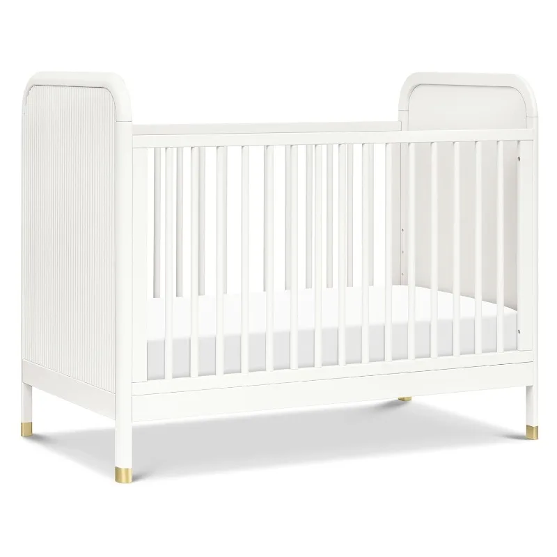 3-in-1 Convertible Crib in Warm White, GREENGUARD Gold Certified