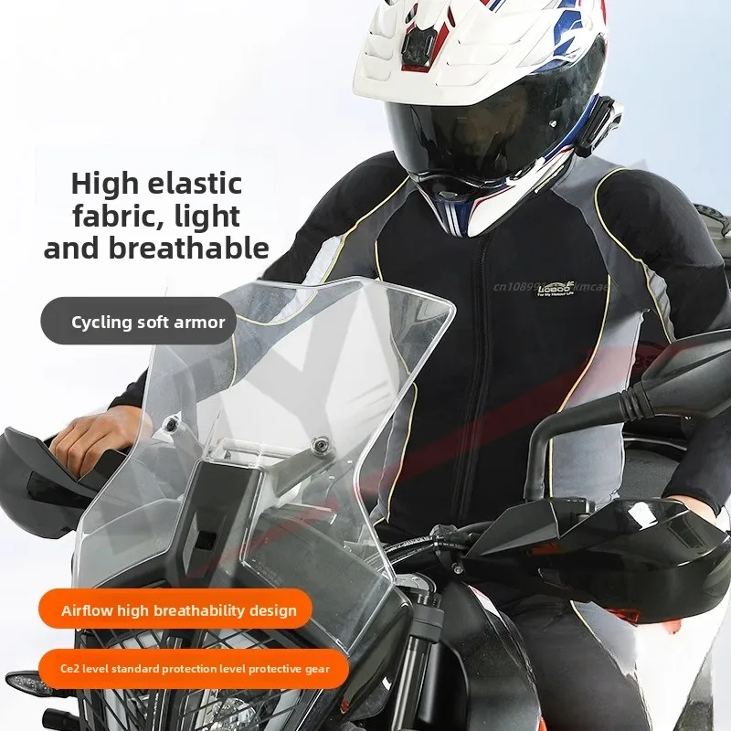 

LOBOO Motorcycle Armor Clothing Locomotive Racing Clothing Summer Breathable Soft Armor ClothingAnti-drop Safety Protective Gear