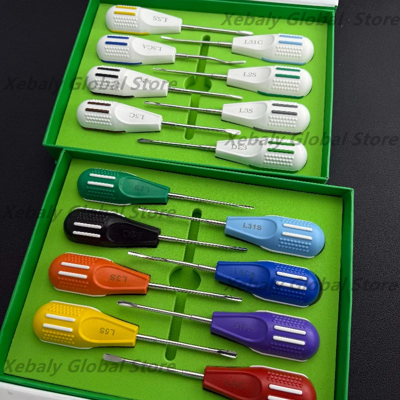 Dental Curved Root Elevator Minimally Invasive Tooth Extracting Set Dental Luxating Elevator Dentistry Surgical Instrument