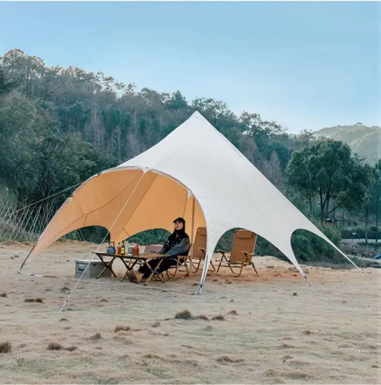 Hot Selling Thickened Beach Hiking And Mountaineering Outdoor Oversized Cloud Top Canopy Large Shelters Camping Tent