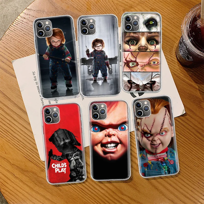 Seed of Chucky Phone Case For Iphone 14 13 15 Pro Max Apple 11 12 Mini X XS XR 16 Plus 6 6S 5 5S Clear Cover Shell Coqu