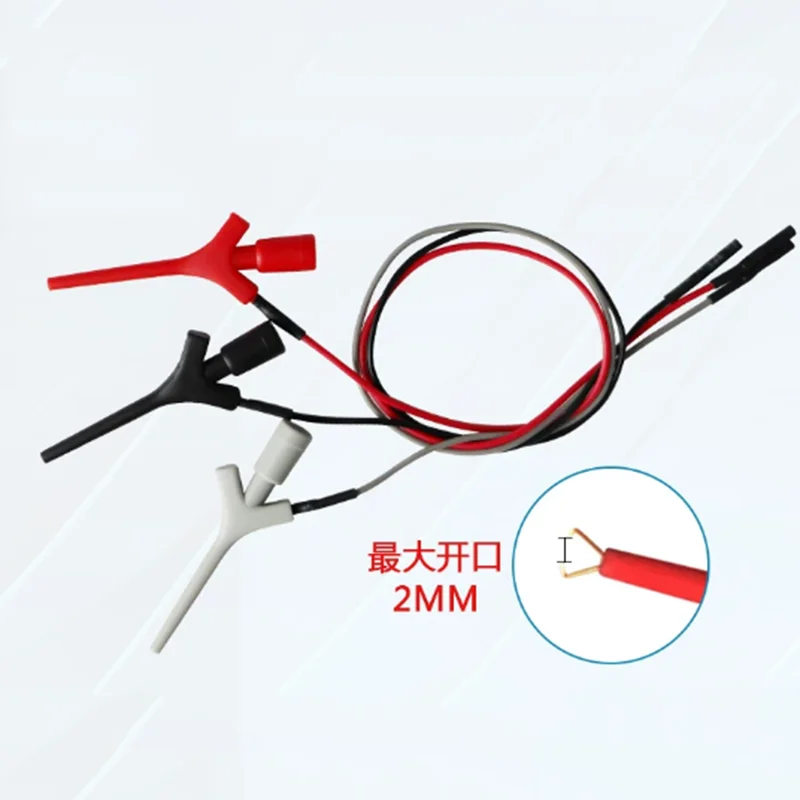 1PCS Test hook with wire, test clamp, aircraft hook, laboratory test connector, power test probe hook, probe
