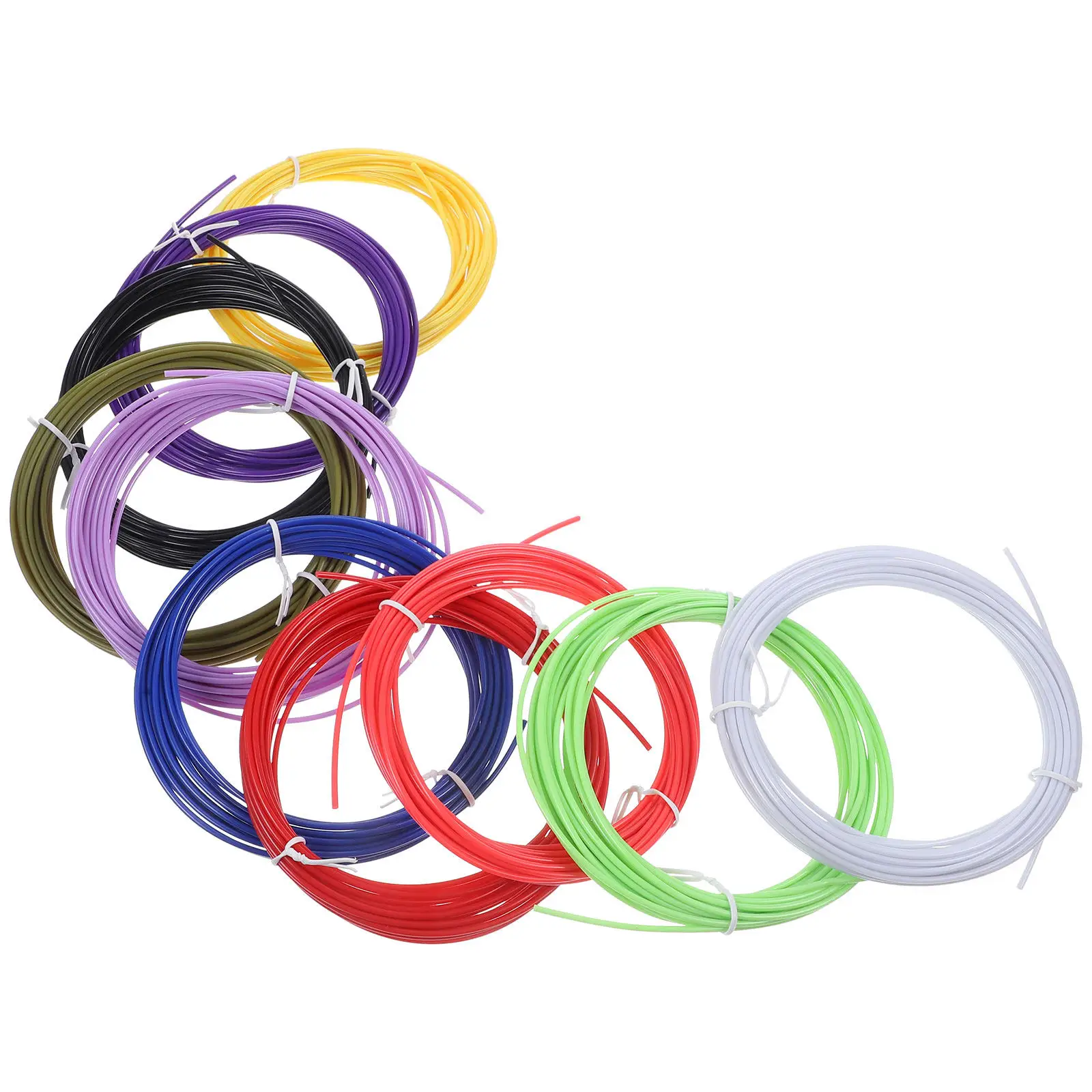 

10Pcs 3D Printer Filament Pla 1.75mm High Precision Smooth Printing Compatible with 3D Pens Resistant Wear Resistant