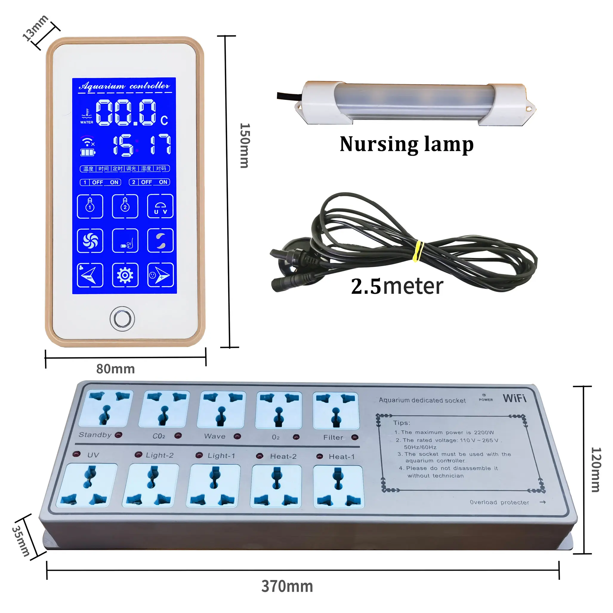 JaBo Aquarium Smart WiFi Smart Timer Socket for Mobile Phone Networking